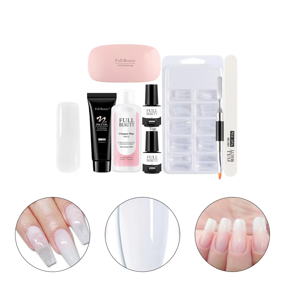 

1 Set Extension Cream Nails Manicure Lamp Seal Primer Manicure Tool Set