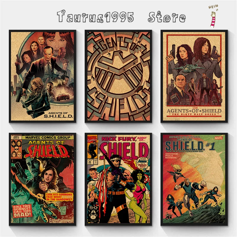 Плакаты из фильмов Новые агенты Щ. И. Т. плакаты винтажной крафт-бумаги Ретро