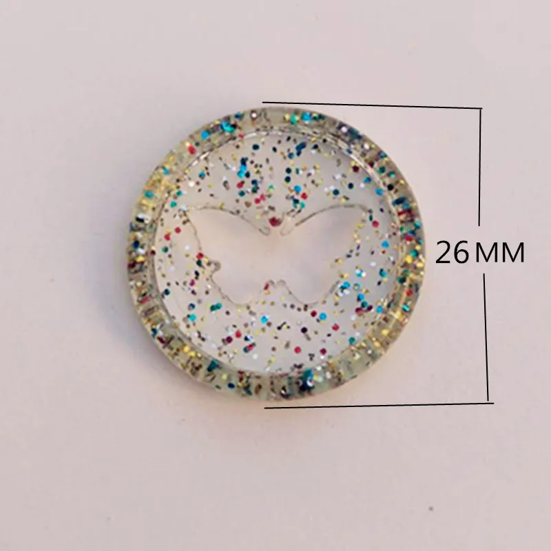 Новое 12 шт 26 мм красочное прозрачное кольцо для связывания бабочек DIY пластиковое