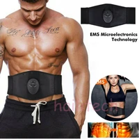 abdominal toning belt abdomen vibration body slimming trainer electric muscle stimulator fitness massager waist arm hip support