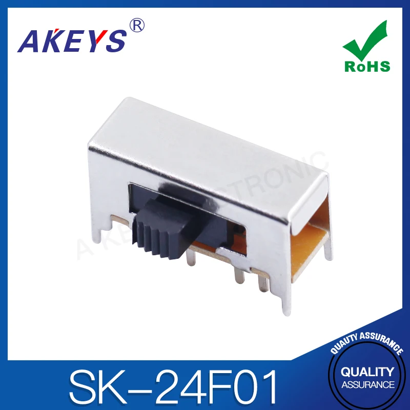 20PCS SK-24F01 (2P4T) Ten feet Horizontal 4-step Dial Side-dial Slide Switch 4 fixed | Обустройство дома