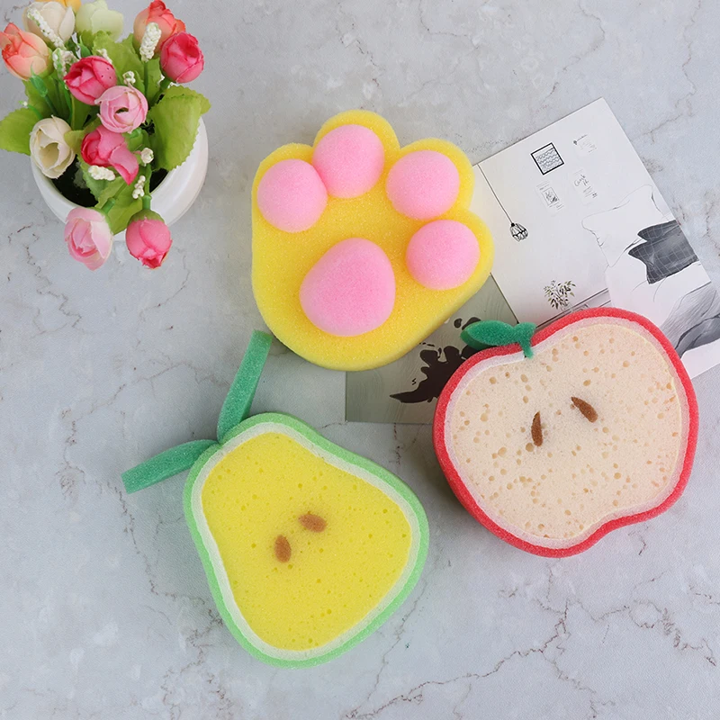 

3 шт., губки для ванной в форме фруктов