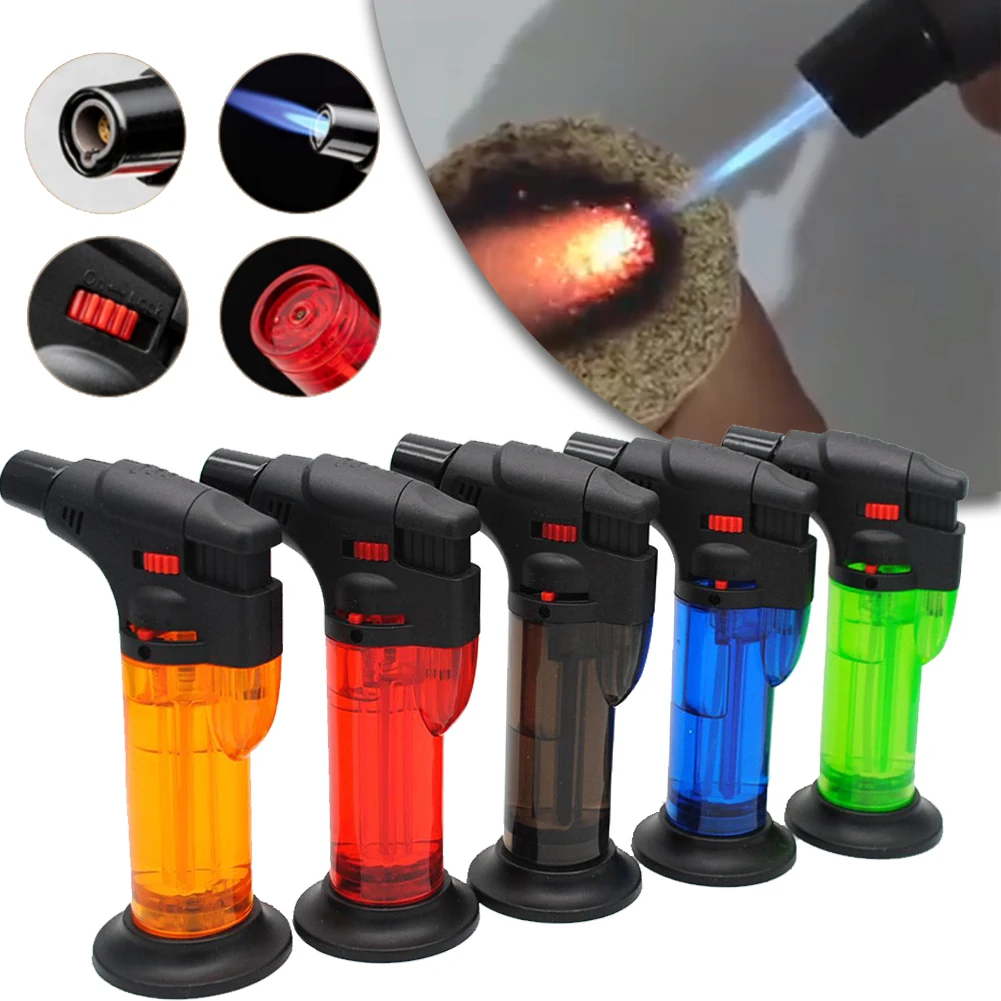

Mini Gas Kitchen Blow Torch Refillable Cooking Culinary Torch Lighter Cooking Professional Lighter For Desserts BBQ Soldering