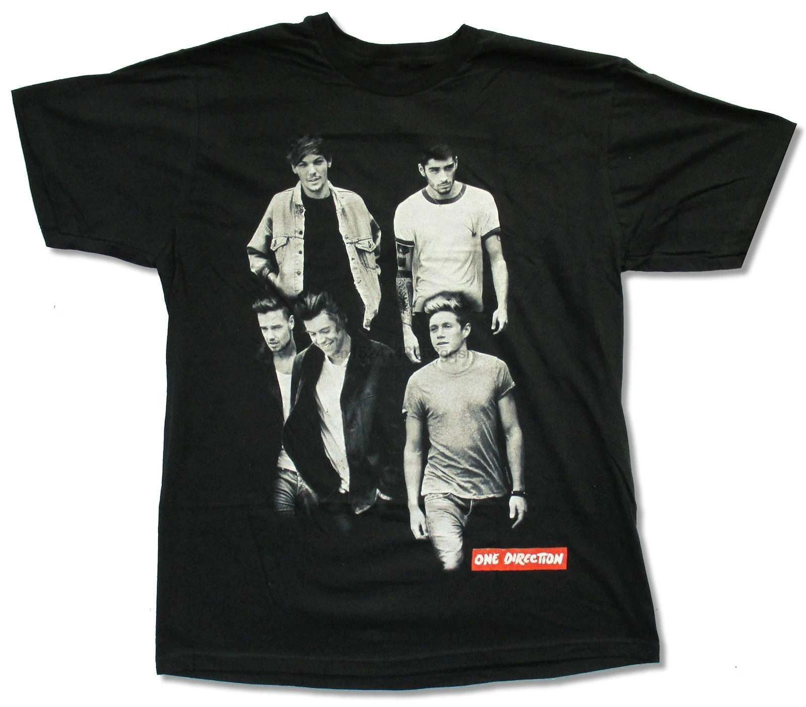 100% одна направление мм группа Черная футболка новый NWT Официальный взрослый