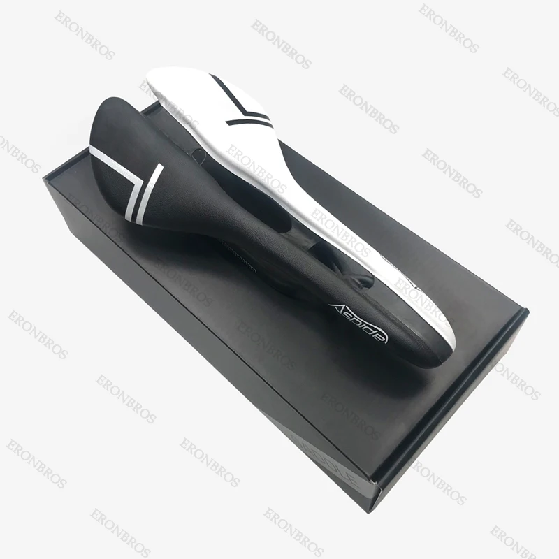 white biack Ultralight Selle full Carbon Saddle Bicycle vtt racing seat Wave Road Bike Saddle for men sans cycling Seat mat bike Spare Parts - Цвет: white biack