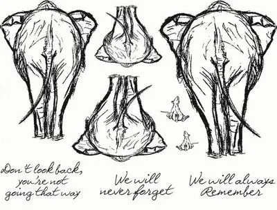 Прозрачный силиконовый штамп со слоном/печать для скрапбукинга своими