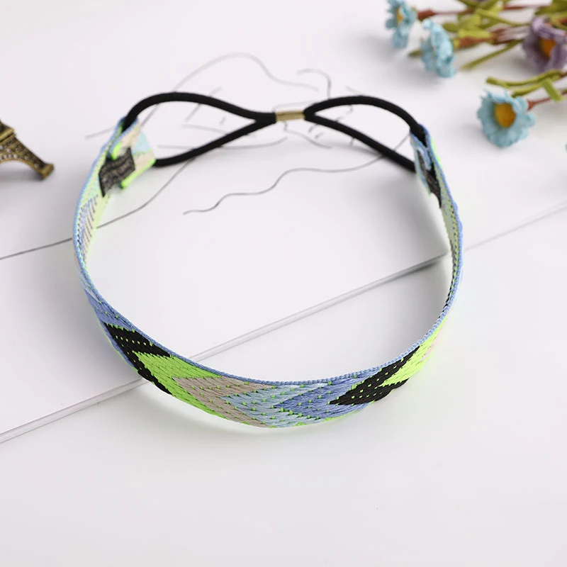 Этнические Бохо повязки на голову с вышивкой для девочек женские винтажные