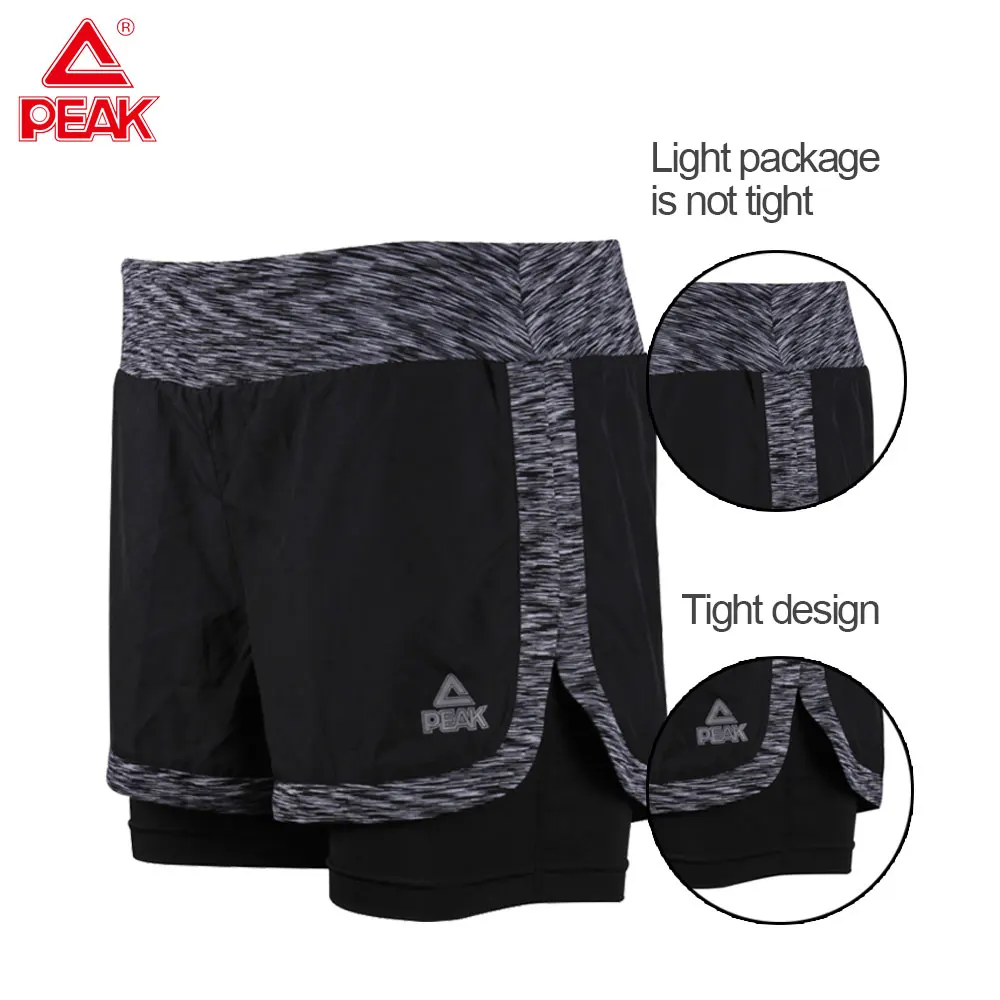 Женские компрессионные шорты PEAK Спортивные Леггинсы женские колготки для бега