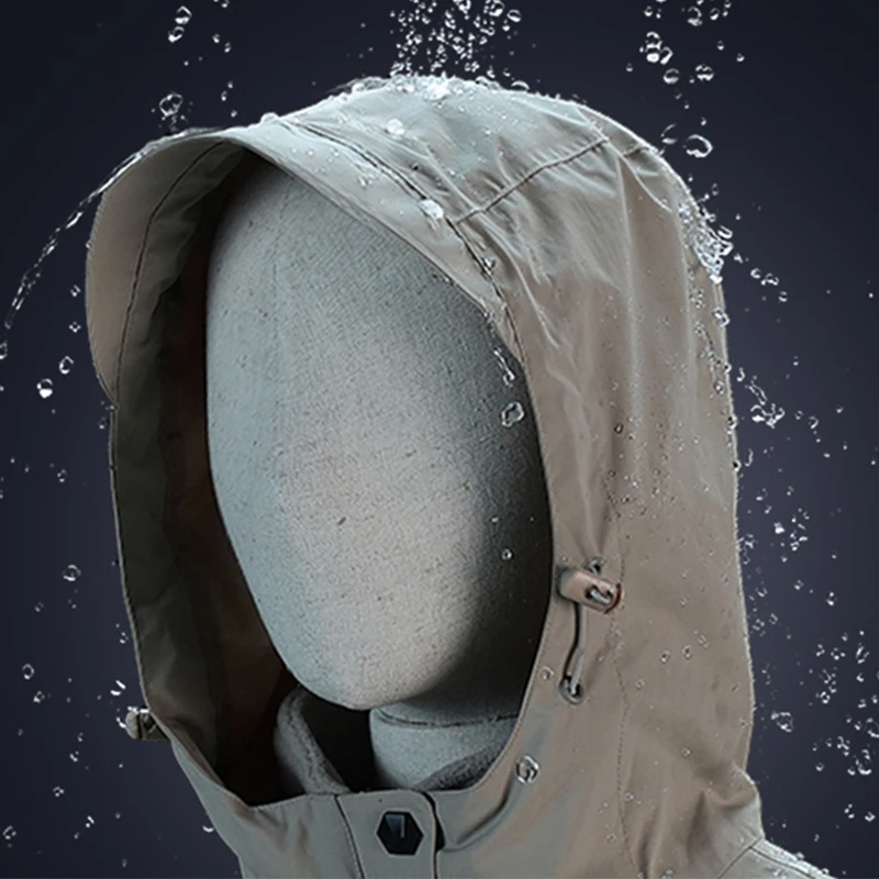 Мужская зимняя уличная куртка с инфракрасным USB-подогревом капюшоном