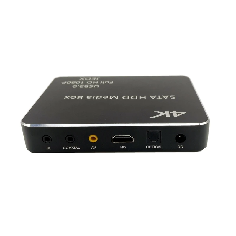 Медиабокс для жесткого диска 2 5 дюйма 4K SATA проигрыватель U диск TF карта видеоплеер