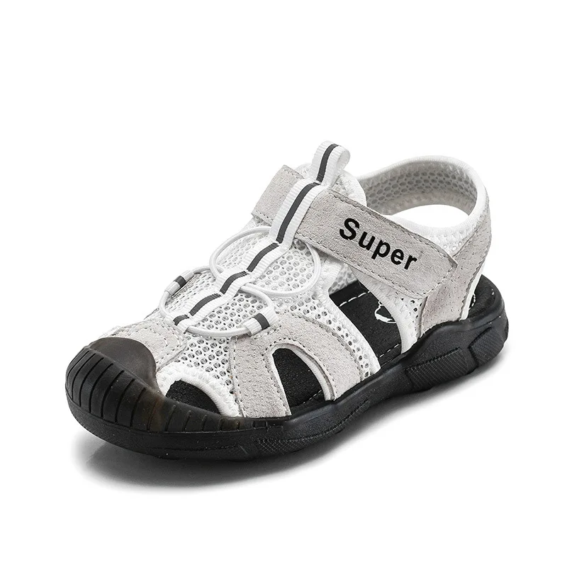 

2020 children's sandals summer leather new sports boy sandals girls beach shoes kids sandals