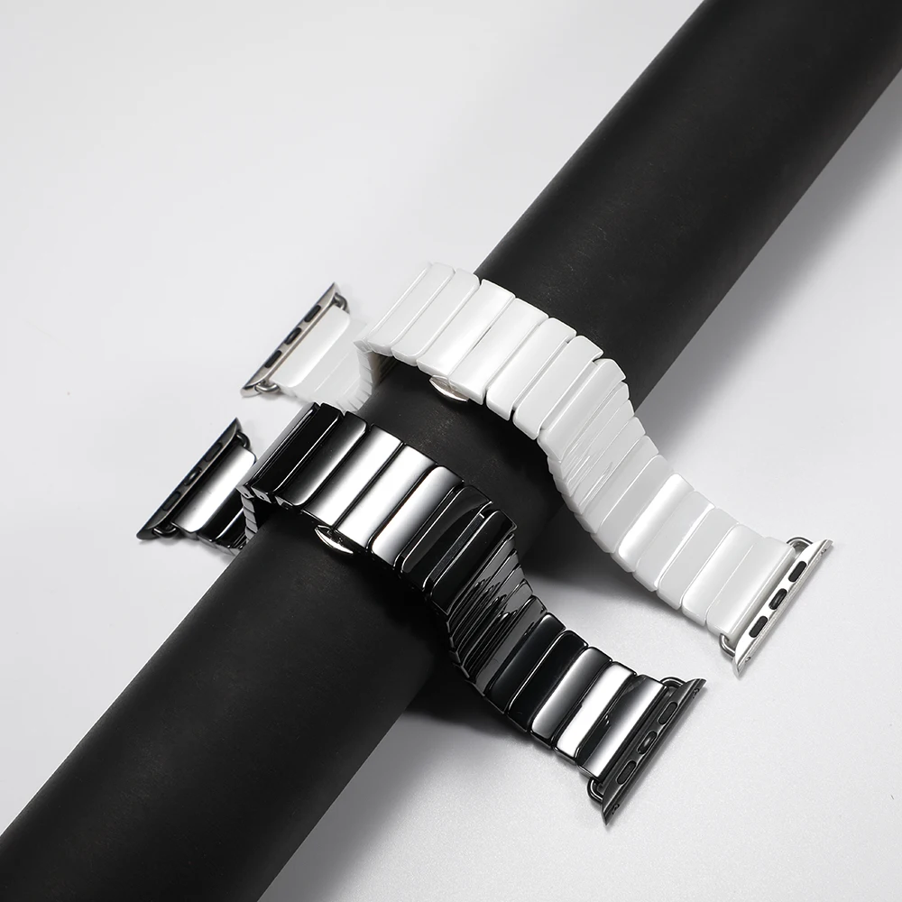 Керамический ремешок для apple watch Band apple watch 5 4 3 44 мм/40 мм iwatch band 42 мм/38 мм correa Link браслет ремень аксессуары для часов