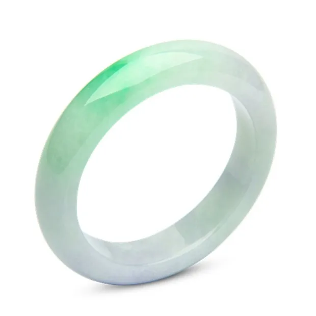 Send Certificate Natural Myanmar Emerald A Grade Light Green Bicolor Jade Bracelet Exquisite Princess Girl Model Girlfriend Mom | Украшения