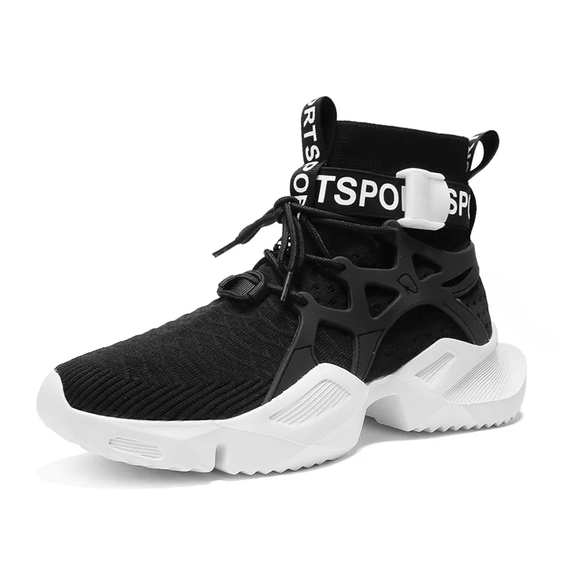 

Fashion Designer Shoes Men Platform Casual Chunky Sneakers Mens Black Shoe Free Shipping Sneaker Zapatos casuales de los hombres