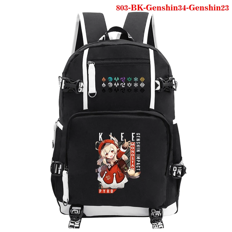Рюкзаки для женщин, школьный рюкзак Genshin Impact Print, Mochila Escolar, вместительные рюкзаки для ноутбука сумки для подростков