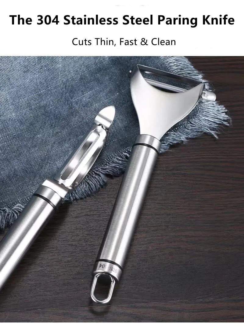 

Скребок из нержавеющей стали для картофеля, огурца, моркови, овощей, нож для чистки овощей, Многофункциональный кухонный инструмент, 304