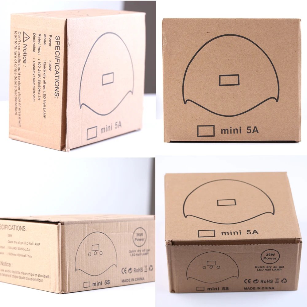 Быстрая отверждение Гель лак светодиодная УФ лампа для ногтей 36 Вт