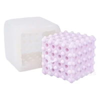 dense bump cube silicone candle mold for diy handmade aromatherapy candle plaster ornaments soap mould handicrafts making tool