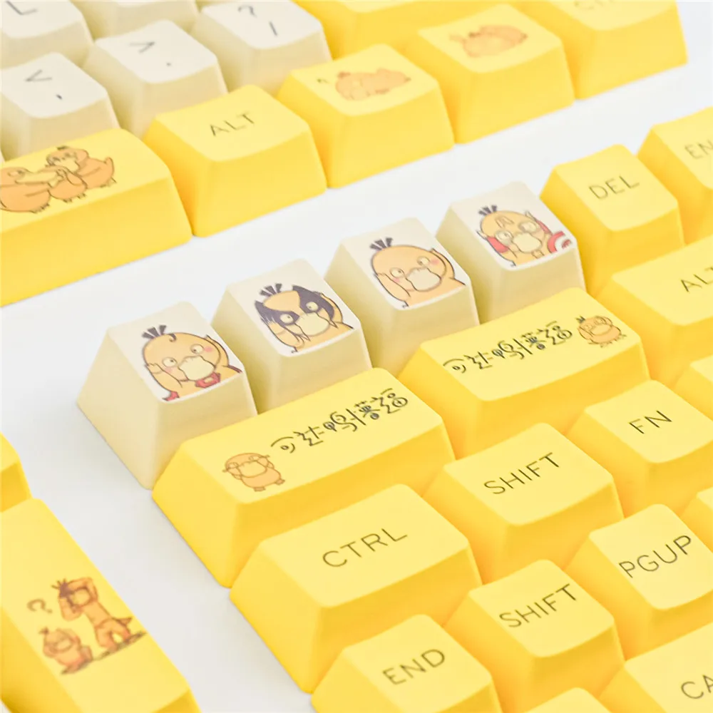 Маленькие наборы клавиш Reach Duck Keycap PBT OEM для механической клавиатуры 99% GH60 GK61 GK64 GK68