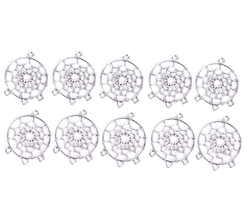 Новые 10 шт./компл. Ловец снов Подвески DIY браслет серьги ожерелье винтажная