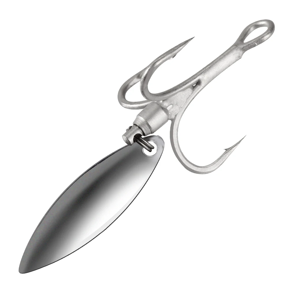 Hunthouse treble fishing hook with spoon 4# 6# 8# for hard lure 3X Strong 4pcs/lot hight carbon Steel accessories