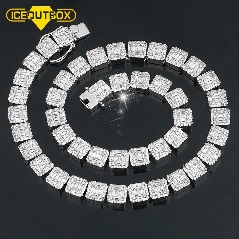 Для мужчин в стиле хип-хоп 10 мм Ширина Стразы теннис Ссылка Шарм ювелирные