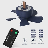 usb mini ceiling fan electric portable small air cooler remote control rechargeable household appliances for home camping