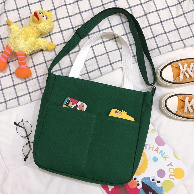 Маленькая свежая Холщовая Сумка с изображением сердца авокадо для девочек