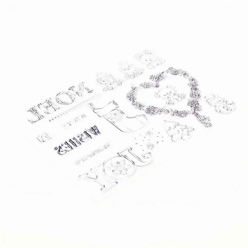 16*21 5 см Пасхальный эльф прозрачные штампы/силиконовые уплотнения роликовый