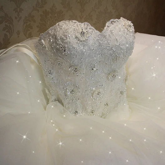 

Wedding Dress 2020 New Bride Strapless Wedding Gown Luxury Lace Ball Gown Princess Vestido De Noiva Robe De Mariee Plus Size