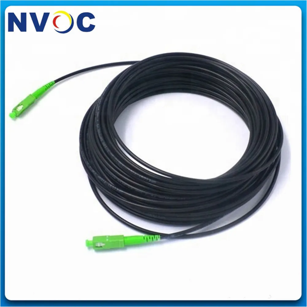 SM 1 сердечник G657A1 две стальные провода оболочка LSZH 200 м SC/APC GJXH FTTH прямой волоконный
