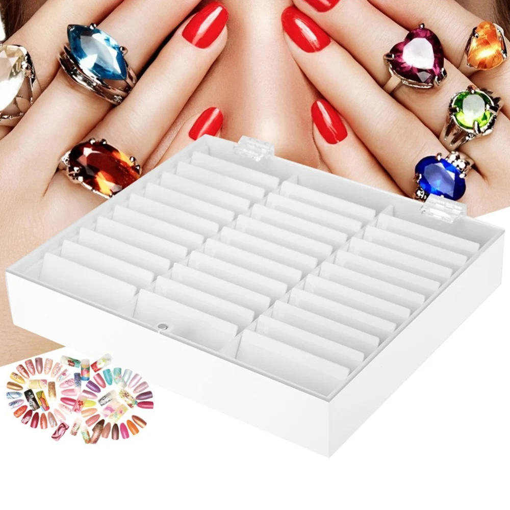 33 сетки пустой хранение для принадлежностей дизайна ногтей Коробка Чехол