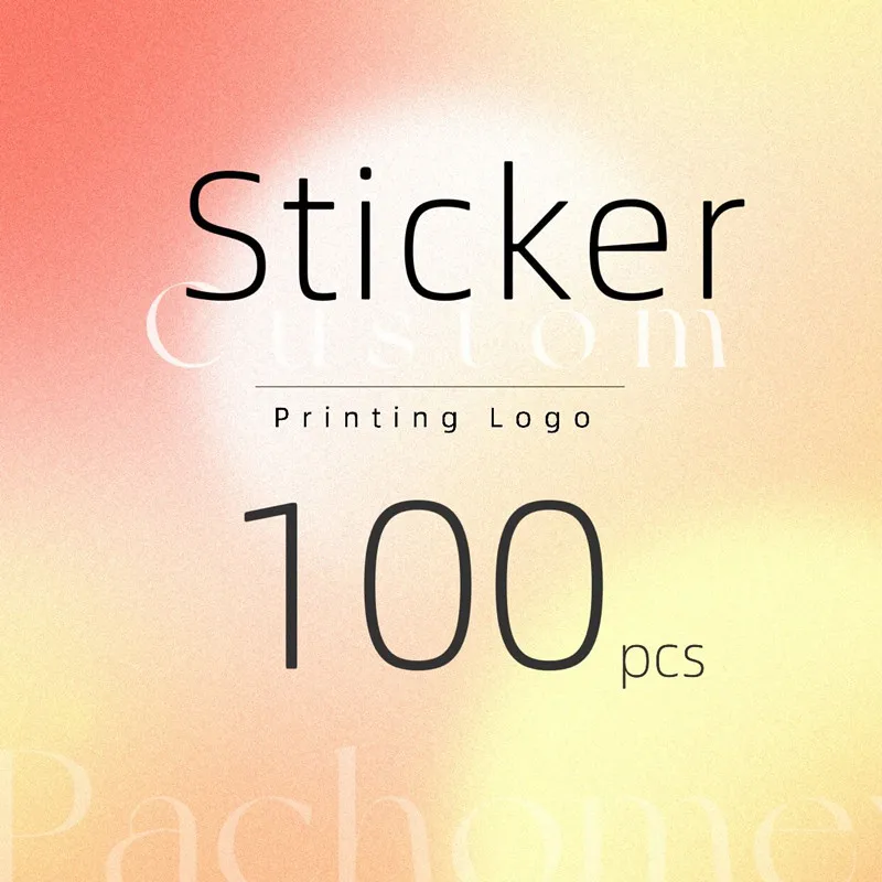 Наклейки на заказ с напечатанным логотипом текстом вечевечерние кой событием