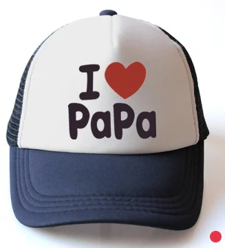 blue papa Шапка для маленьких девочек, аксессуары для детей от 3 до 8 лет, бейсболка с единорогом для девочек, летняя кепка водителя грузовика, кепка для детей - Цвет: blue papa
