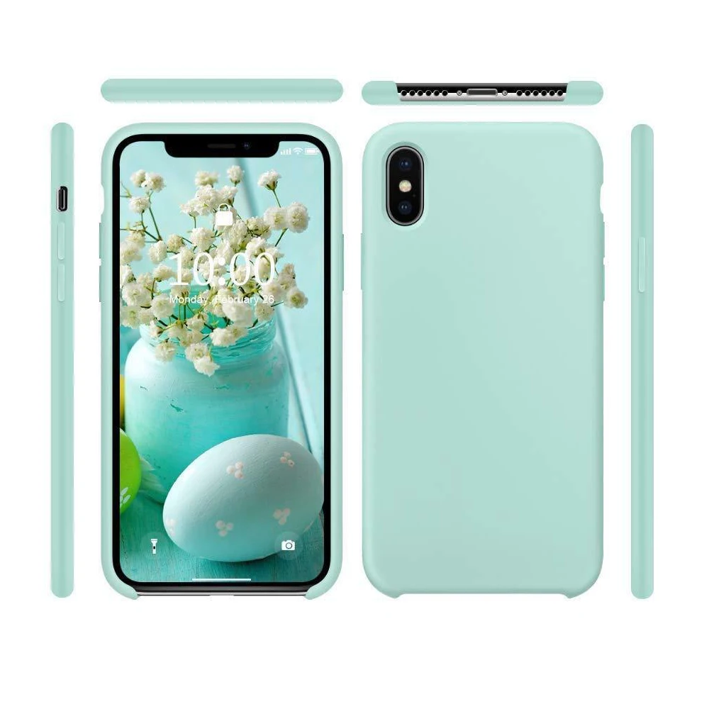 Официальный силиконовый чехол для iPhone 7 8 Plus, задняя крышка с логотипом для Apple iPhone 11 Pro XR X XS MAX 6 6S PLUS, чехол
