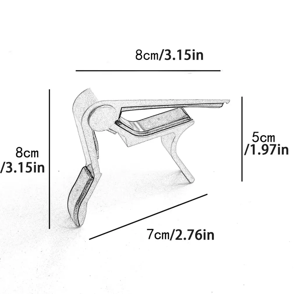 

Universal Aluminium Alloy Metal New Guitar Capo Quick Change Clamp Key Acoustic Classic Guitar Capo Parts