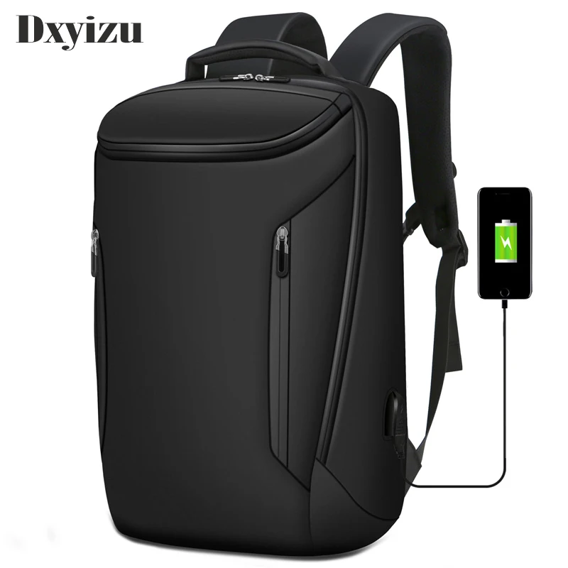 

Man Backpack Fit 17 Inch Laptop Usb Recharging Multi-layer Space Travel Male Bag Anti-thief Mochila