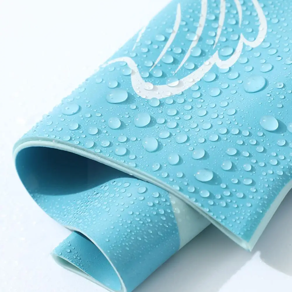 

Cartoon Children Swimming Cap Shark Children Silicone Kids Swim Ears And Hat Pool Waterproof Swimming Girls Boys Equipment Y9m4