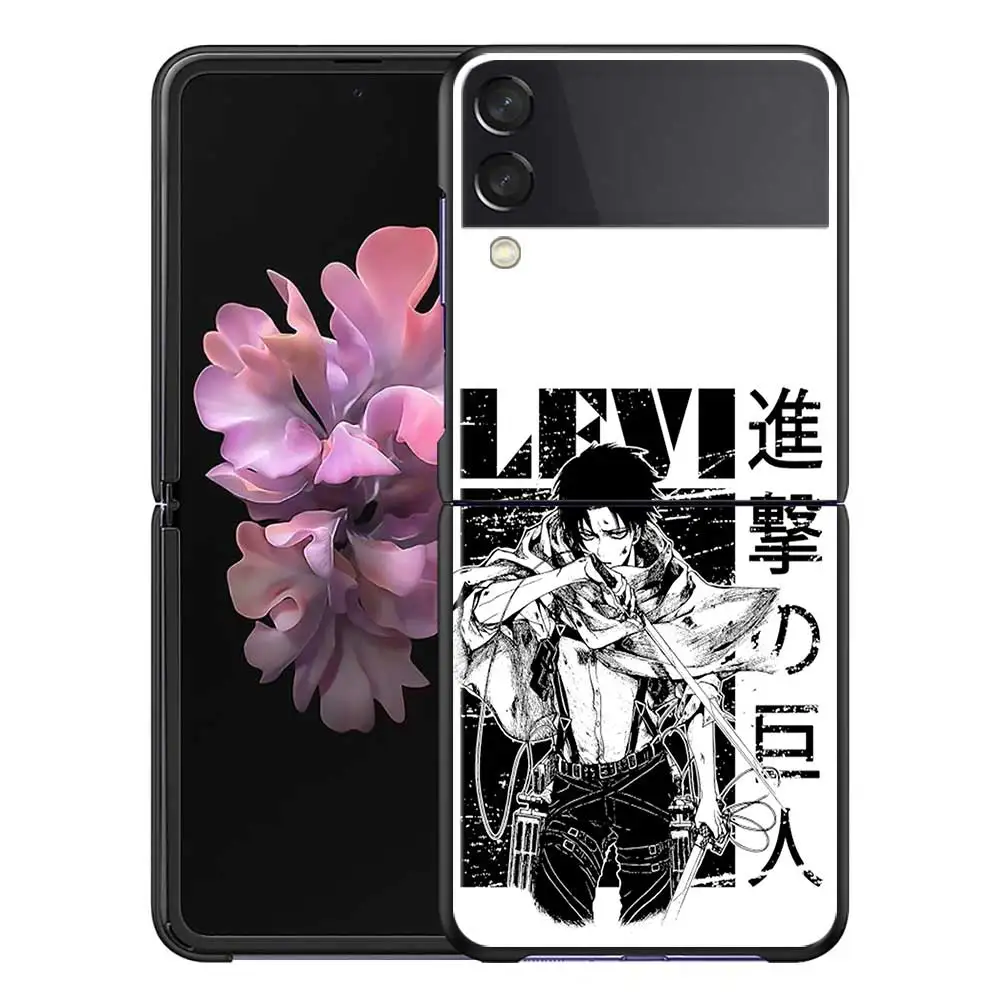 Anime Japanese attack on Titan Case for Samsung Galaxy Z Flip3 Flip 5G Phone Cover Hard Back Funda Capa | Мобильные телефоны и