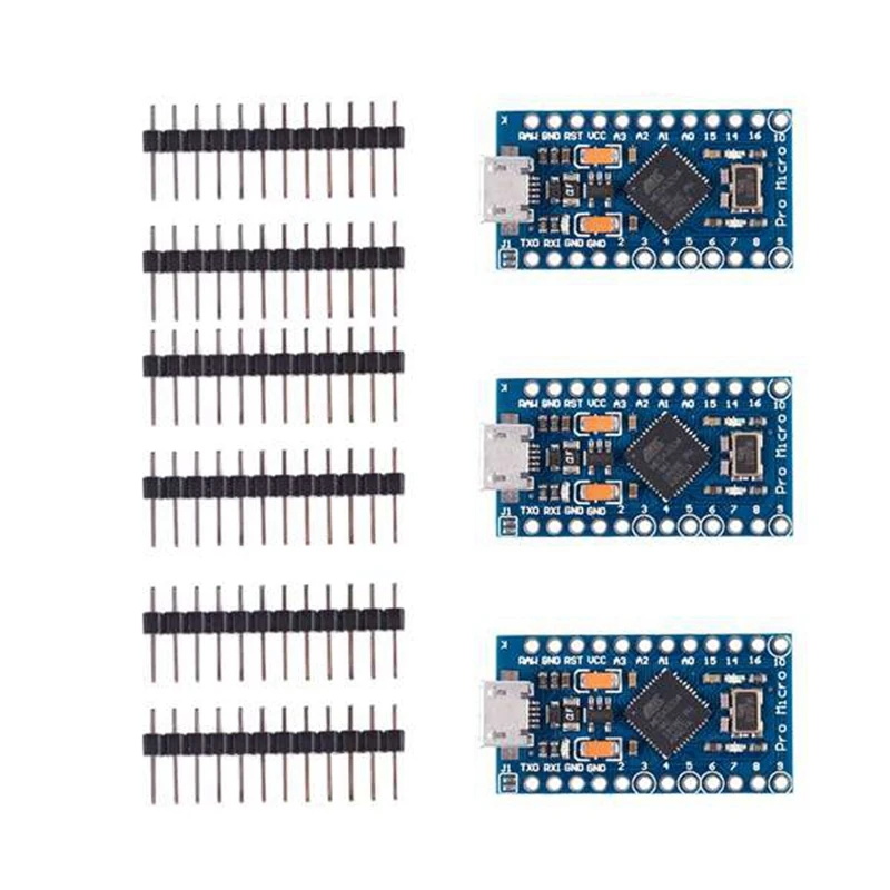 

3 шт., мини-плата разработки для Arduino, Atmega32U4, 5 В, 16 МГц