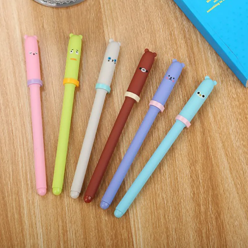 24 PCs Creative Gel Pens Set Animal Neutral Pen Cute Learning Stationery Writing Ink Pen Kawaii School Stationery Wholesale