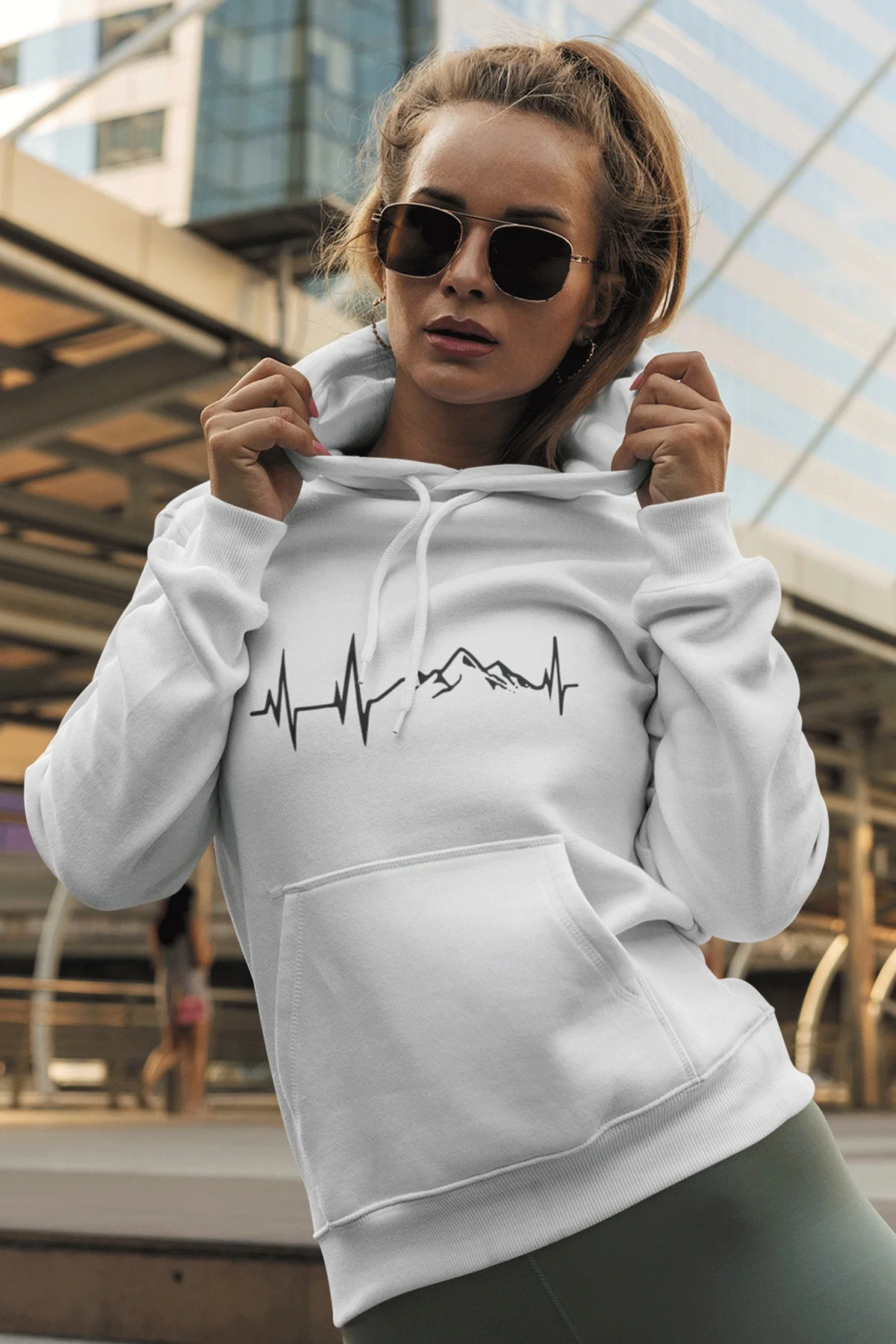 

Mountain Women's Hooded Sweatshirt Hoodie Cotton Cold Protection Thick Sporty Durable Hoodie Trendy Windproof