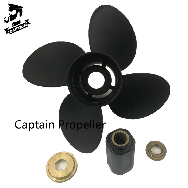 

Подвесные двигатели Captain Propeller, 4 лопасти 13x17, подходят для Yamaha, 50HP, T60HP, F70HP, 80HP, 90HP, 100HP, 115HP, 130HP, алюминиевые 15 шлицевых лезвий