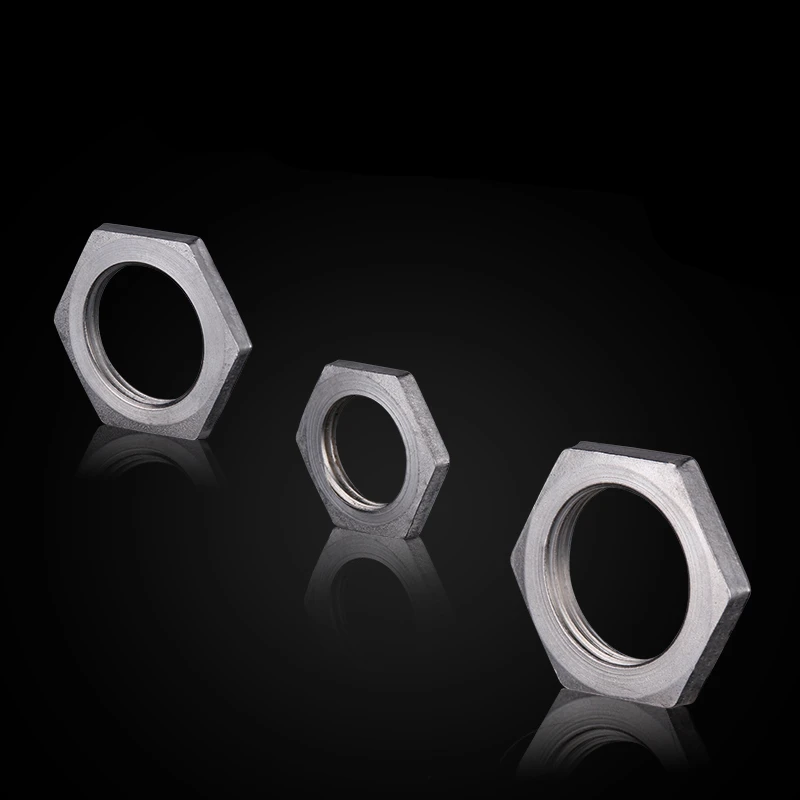 Фитинг для труб из нержавеющей стали SS304 шестигранные гайки блокировка тонкие 1/4
