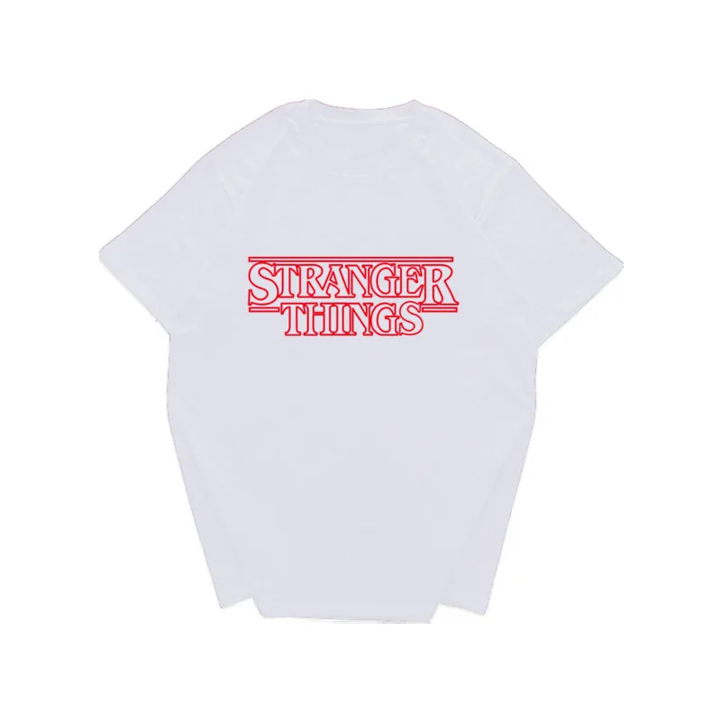 Футболка мужская с забавным дизайном очень странные дела белая уличная одежда в