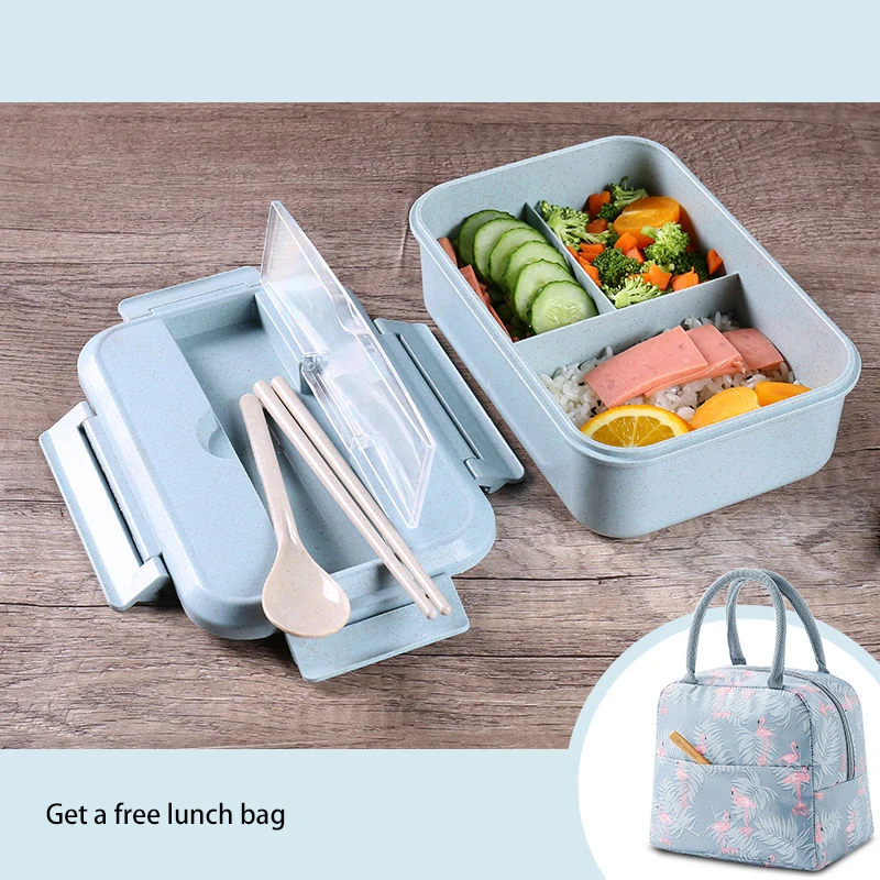 

Microwave bento box Japanese office workers with lid insulation children's lunch box school girls Korean version of cute plastic