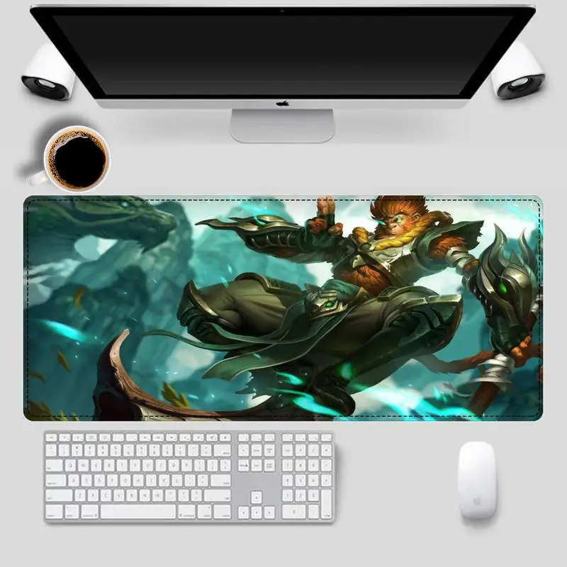 Брендовый коврик для мыши League of Legends Wukong игровой клавиатуры Настольный игровые