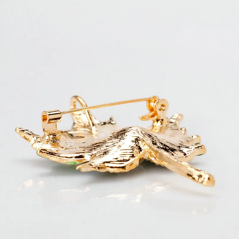 Модные эмалированные броши в виде листьев жемчуга для женщин 2020 Канада Кленовый