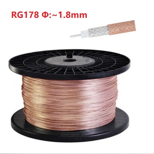 RG178 Cable MS-156 MS156 штепсельный штекер для RP-SMA женский зонд RG178 и RG316 провода кабеля 35 см - Цвет: RG178 Cable