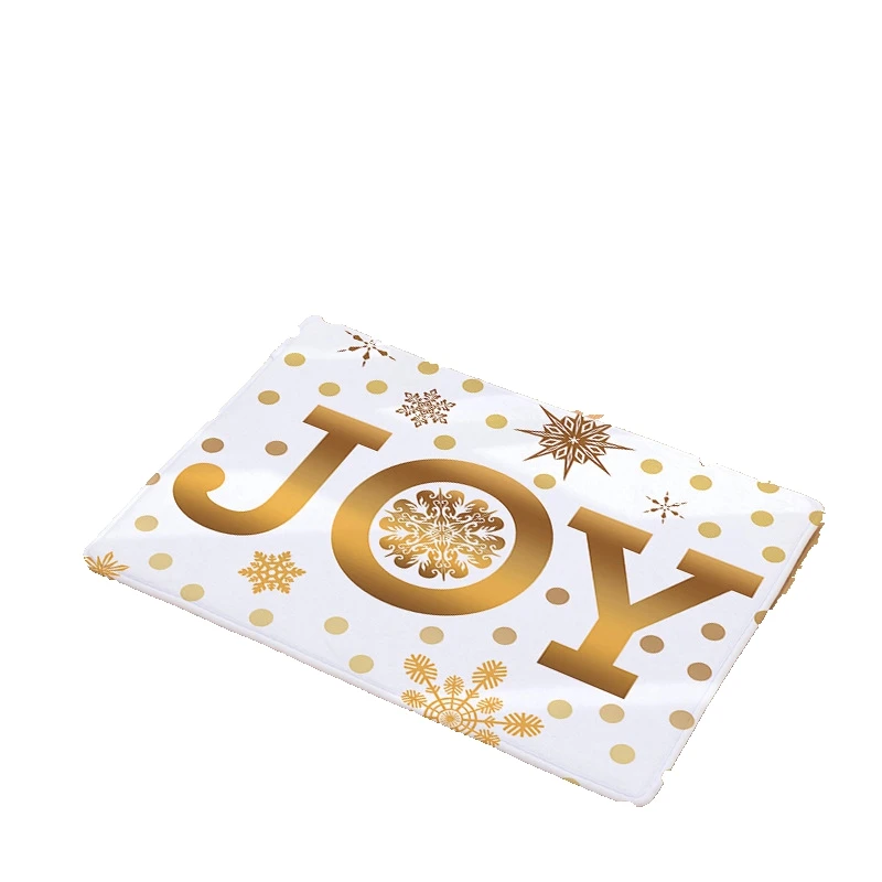 CAMMITEVER рождественские золотые буквы напольный коврик Go Home с принтом фланелевый